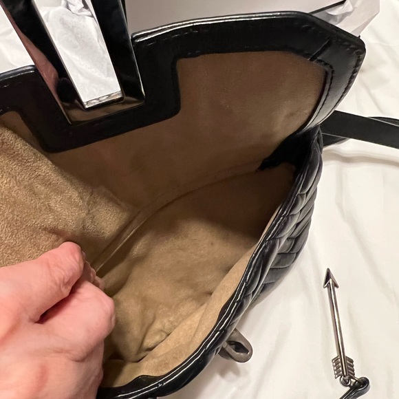 !!!SOLD. Mackage Black Chevron Quilted Lambskin purse - Picture 9 of 16